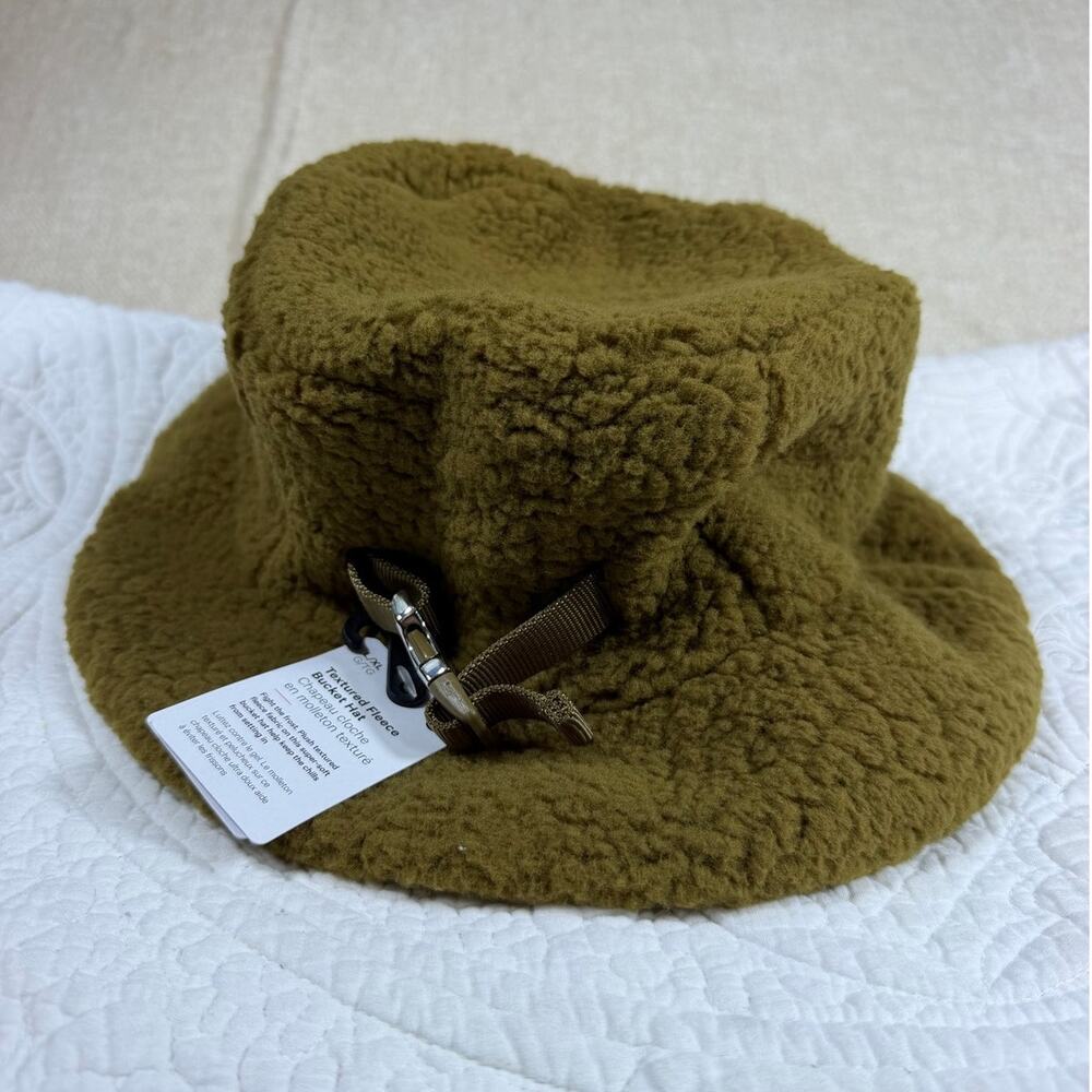 Lululemon Women's L/XL Brown NWT Textured Fleece Bucket Hat Warm Winter Casual